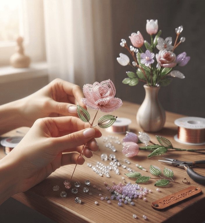 MiniBlossom beaded florals